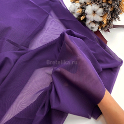 Сетка эластичная фиолетовая однотонная