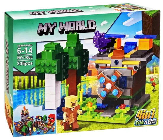 Конструктор SX «My World 4 в 1» арт. 1063 ,  305 деталей