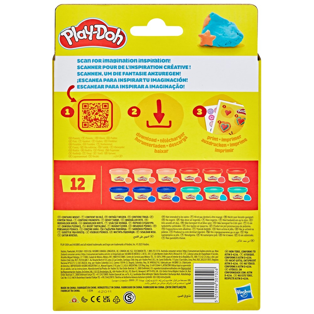 Hasbro G0519 — Набор с пластилином Play-Doh Праздничные подарки набор из 12 тюбиков G0519 — фото 5