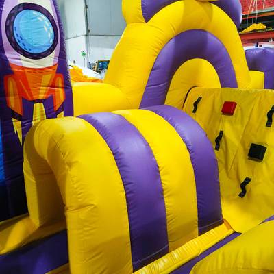 Надувной батут «Длинная полоса препятствий», 10*4*2,9 м