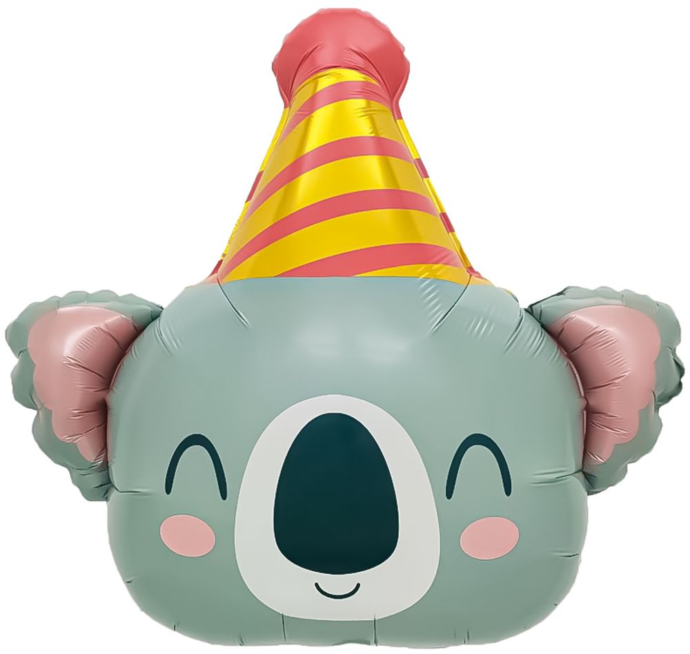 Шар (22&#39;&#39;/56 см) Фигура, Коала в колпачке, 1 шт.
