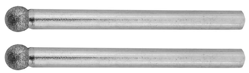 ЗУБР 2 шт, 4.0 x 3.2 x 38 мм, набор алмазных мини-шарошек (35922)