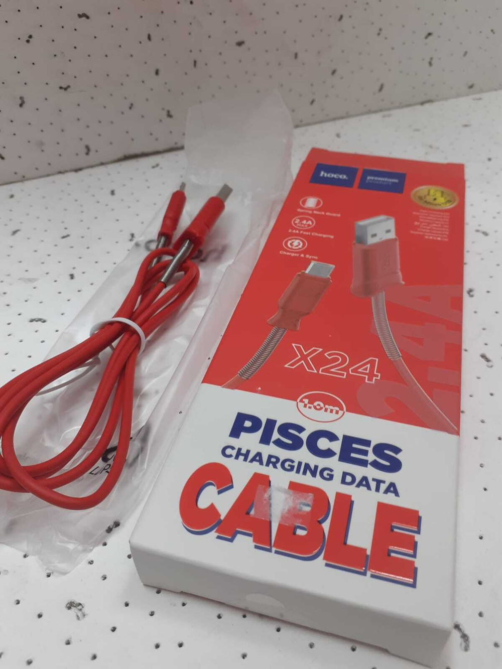 Кабель Hoco X24 Pisces MicroUSB 1м