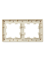 BRITE Рамка 2-местная РУ-2-Бр бежевый рифленый IEK