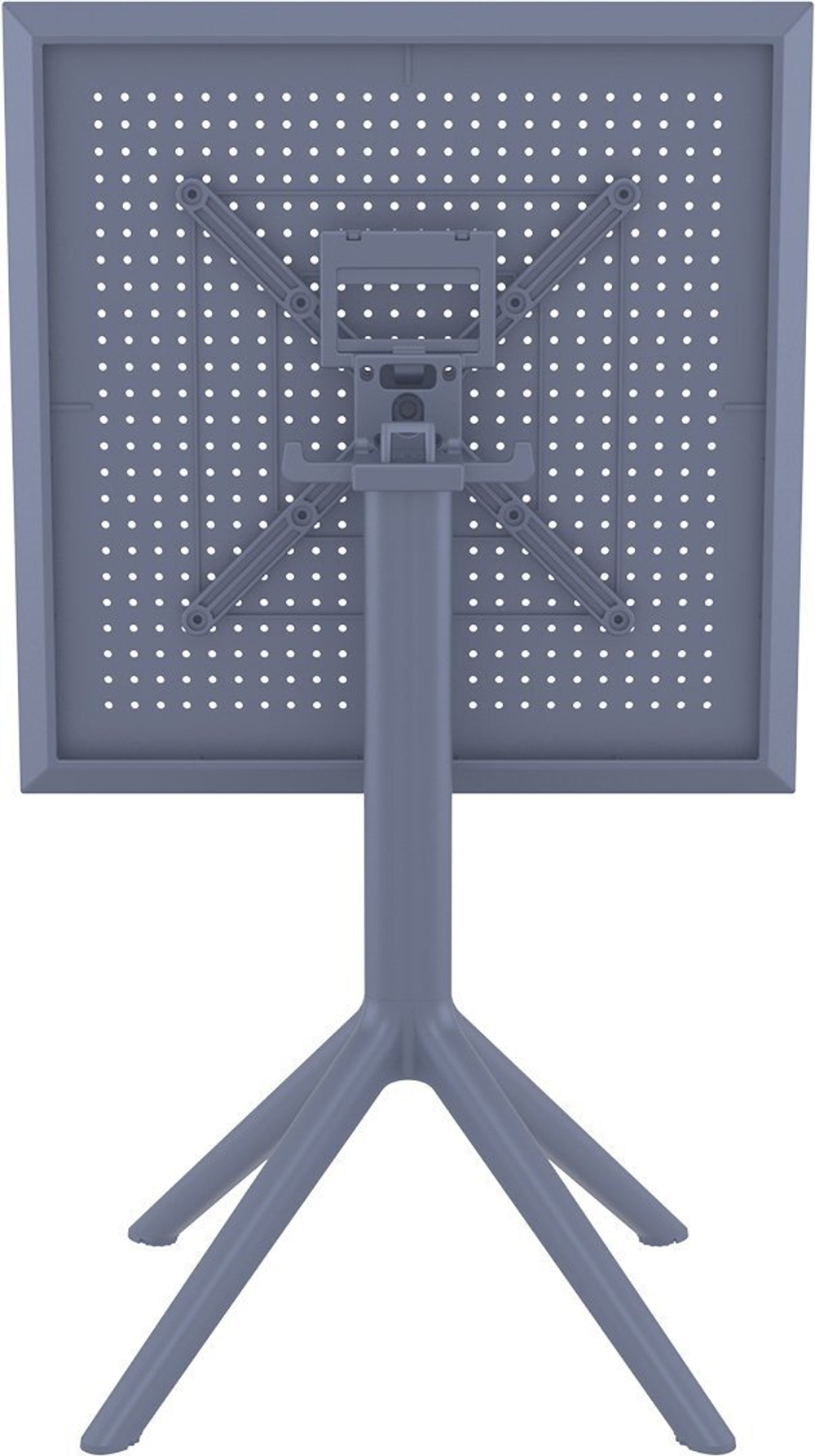 Комплект пластиковой мебели Siesta Contract Sky Folding 60 Cross, темно-серый