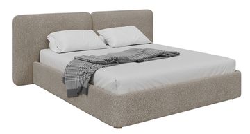 Кровать двуспальная Hub Soft 200 см (бежевый, букле)