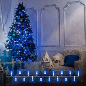 Новогодняя гирлянда нить 400-002 10м IP20 синий Elektrostandard