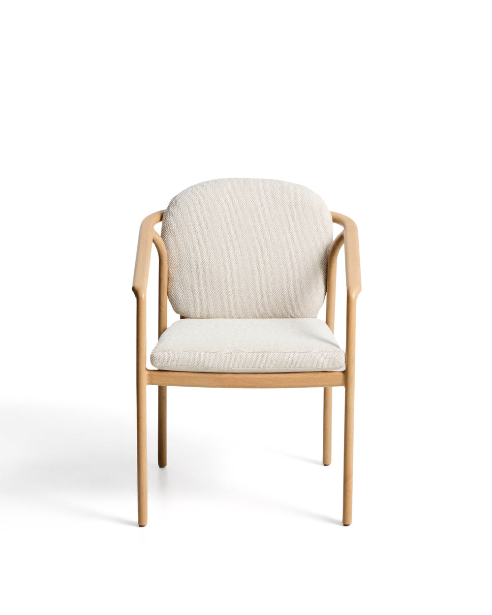 Уличный стул Sirte из алюминия с отделкой под дерево и веревкой цвета экрю