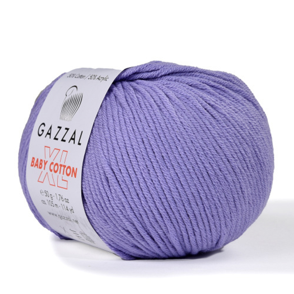 Пряжа Baby Cotton XL 50 г,105м,50%хлопок, 50%акрил (цена за 1 шт)