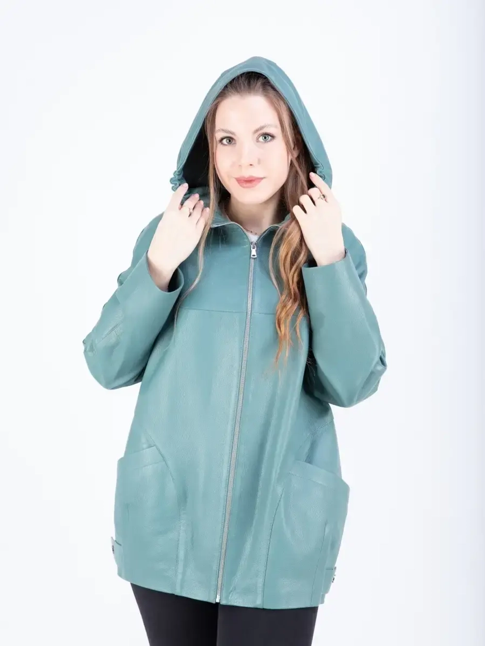 Куртка женская кожаная большие размеры