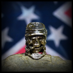 Бусина "Конфедерат" для темляков или браслетов латунь