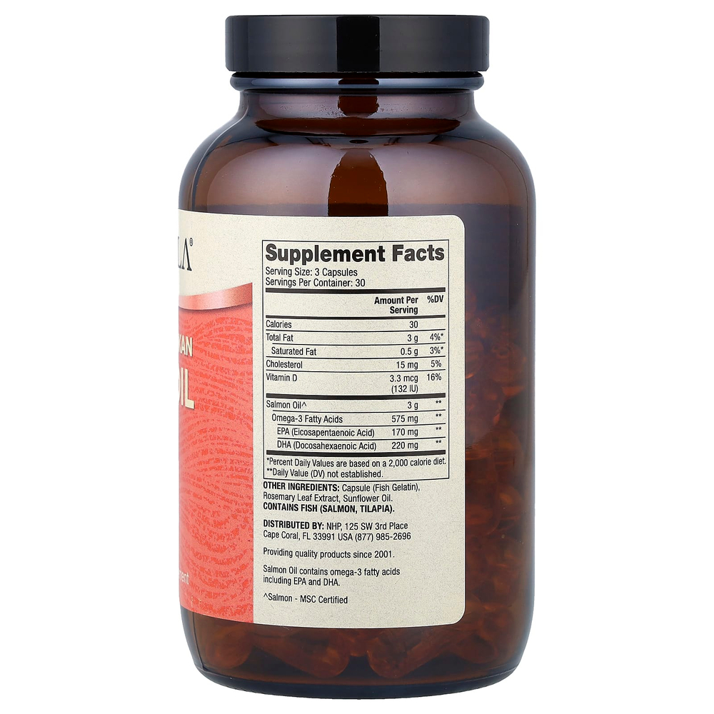 Dr. Mercola, жир аляскинского лосося дикого улова, 90 капсул