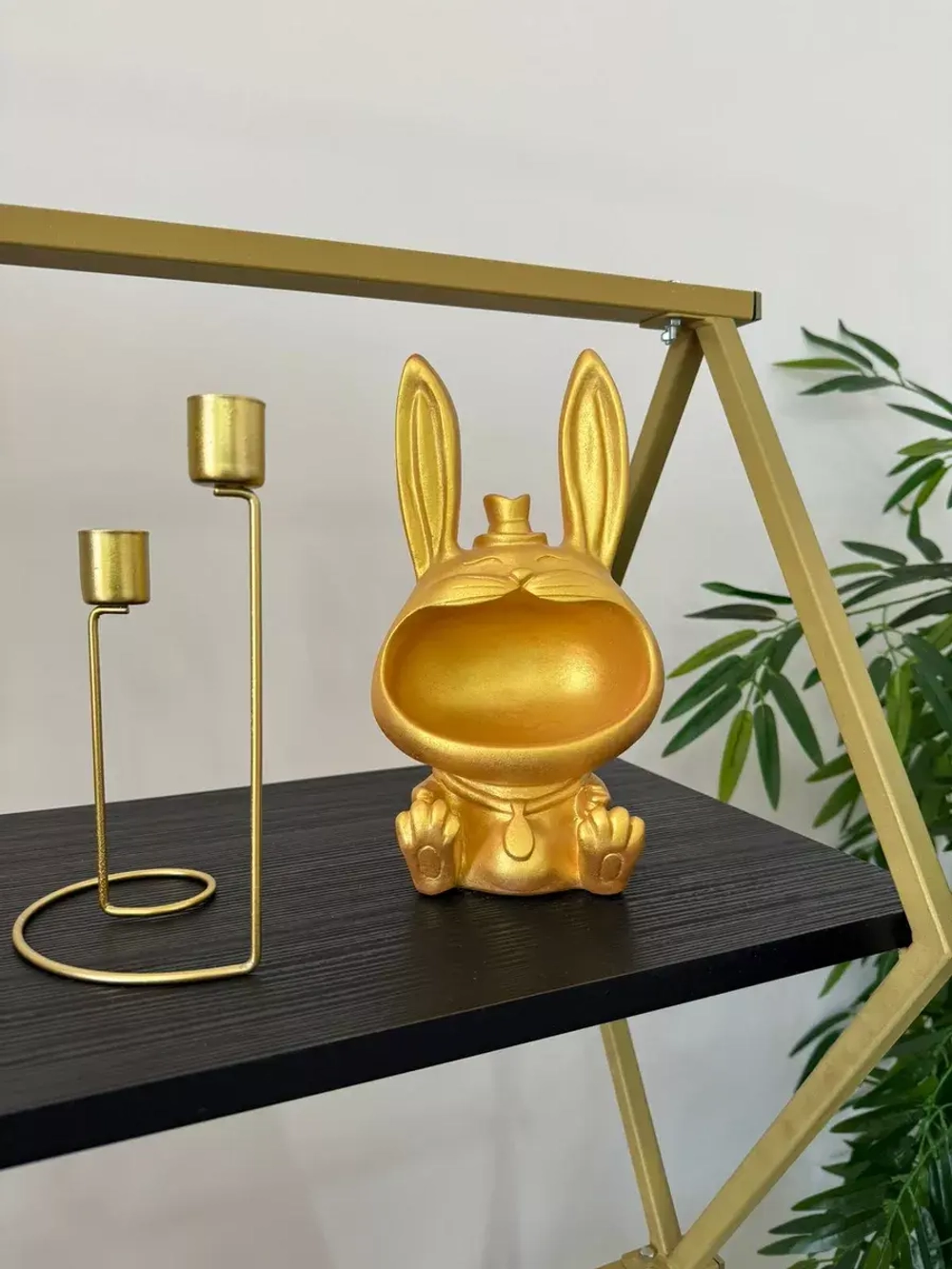 Ваза Кролик для сухоцветов и декора