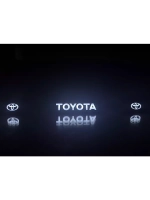 Рамка для номера с подсветкой, пластик ABS. Toyota. Подсветк