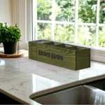 Органайзер для кухни и сада Флоутард из массива сосны в голландском стиле, хаки