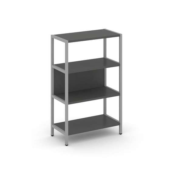 Shelf System Односекционный стеллаж трехярусный SN.STM-311 Антрацит/Металл Серый 810*400*1246