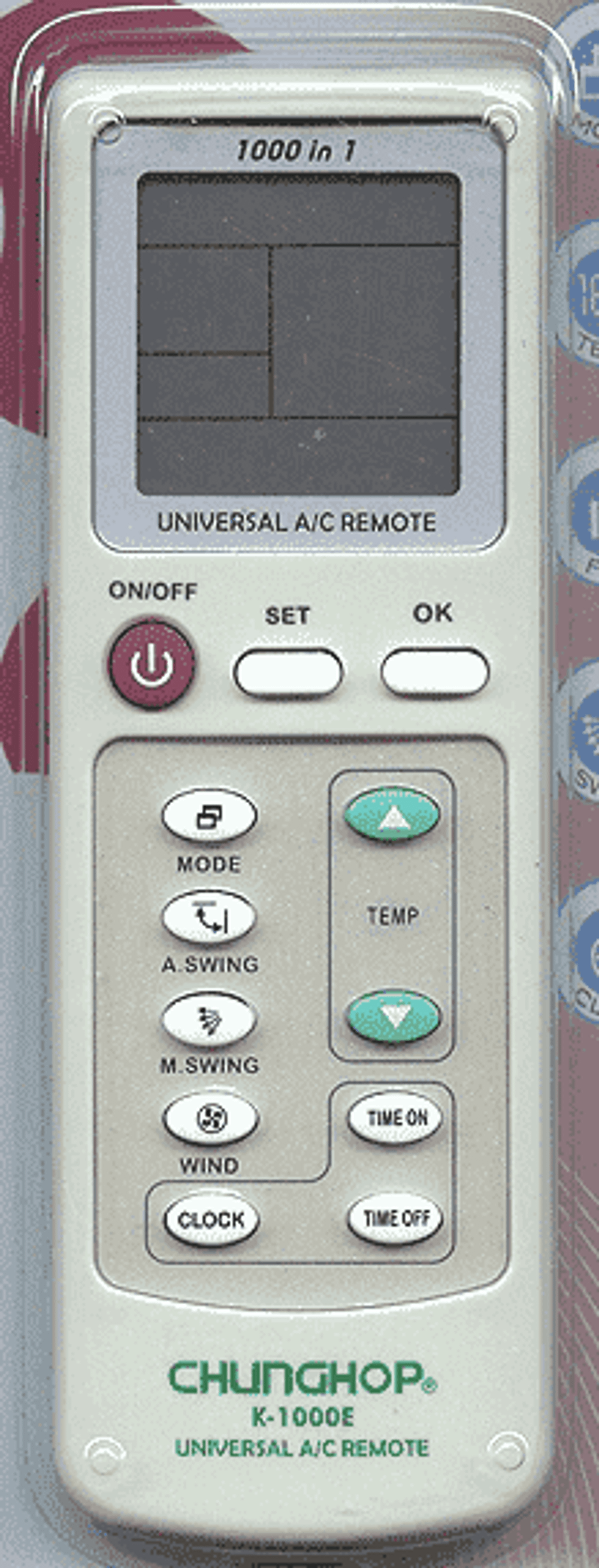 CHUNGHOP K-100ES (universal 1000 in 1) ПДУ для кондиционеров