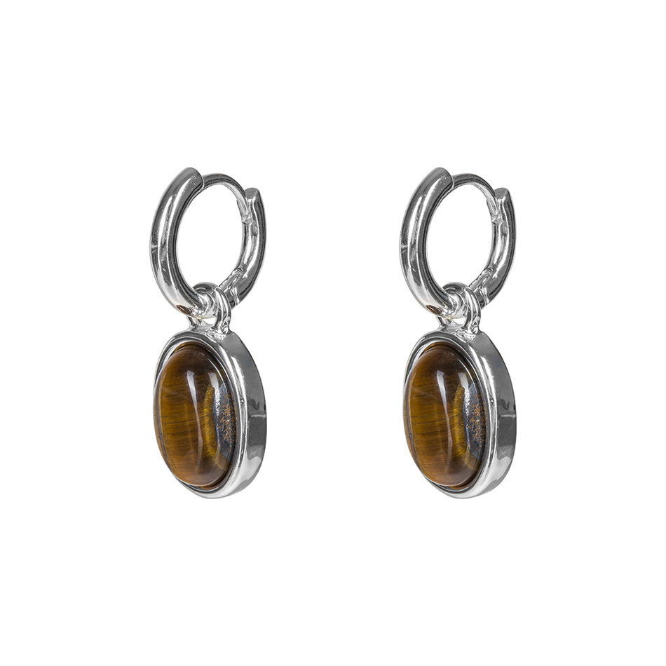 Серьги Fiore Luna TIGER EYE LE1203 BR/S