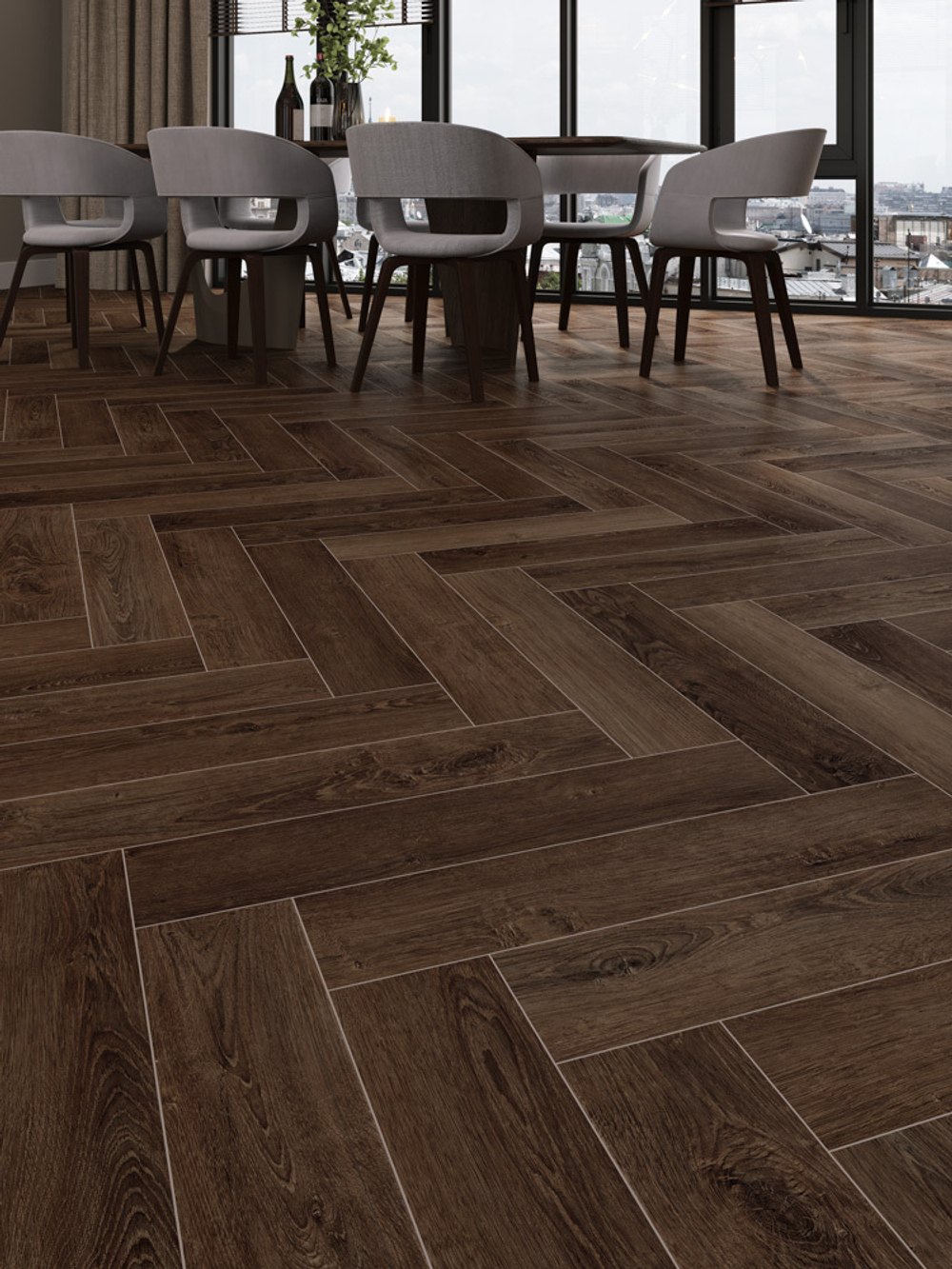 Ламинат SPC CronaFloor Herringbone Дуб Тулуза