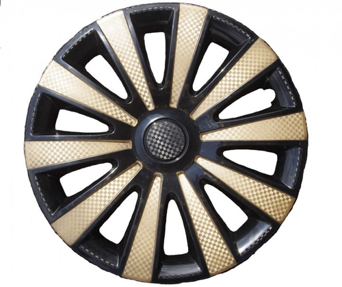 Колпак колеса R15 Карат Super Black Gold (в мешке 5 упак) (STAR)