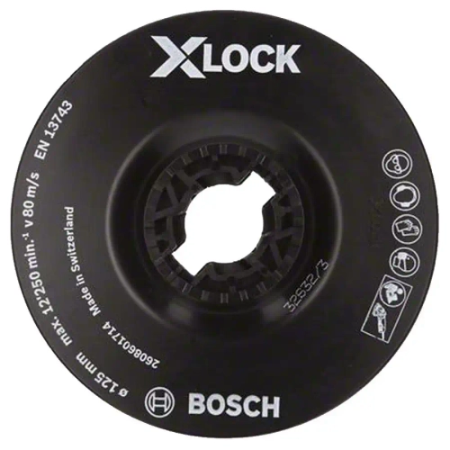 Опорная тарелка X-LOCK 125 мм, мягкая. BOSCH 2608601714