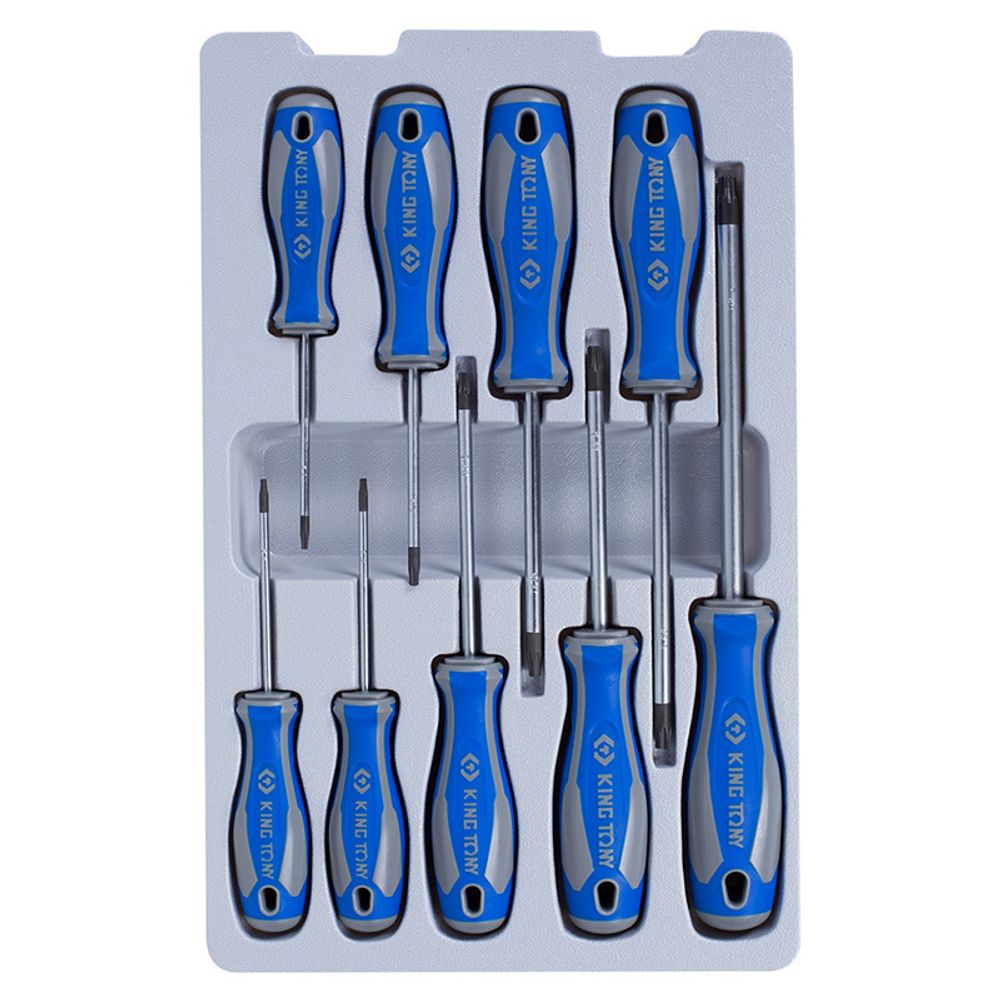 KING TONY (30309PR) Набор отверток (TORX с отверстием) 9 предметов