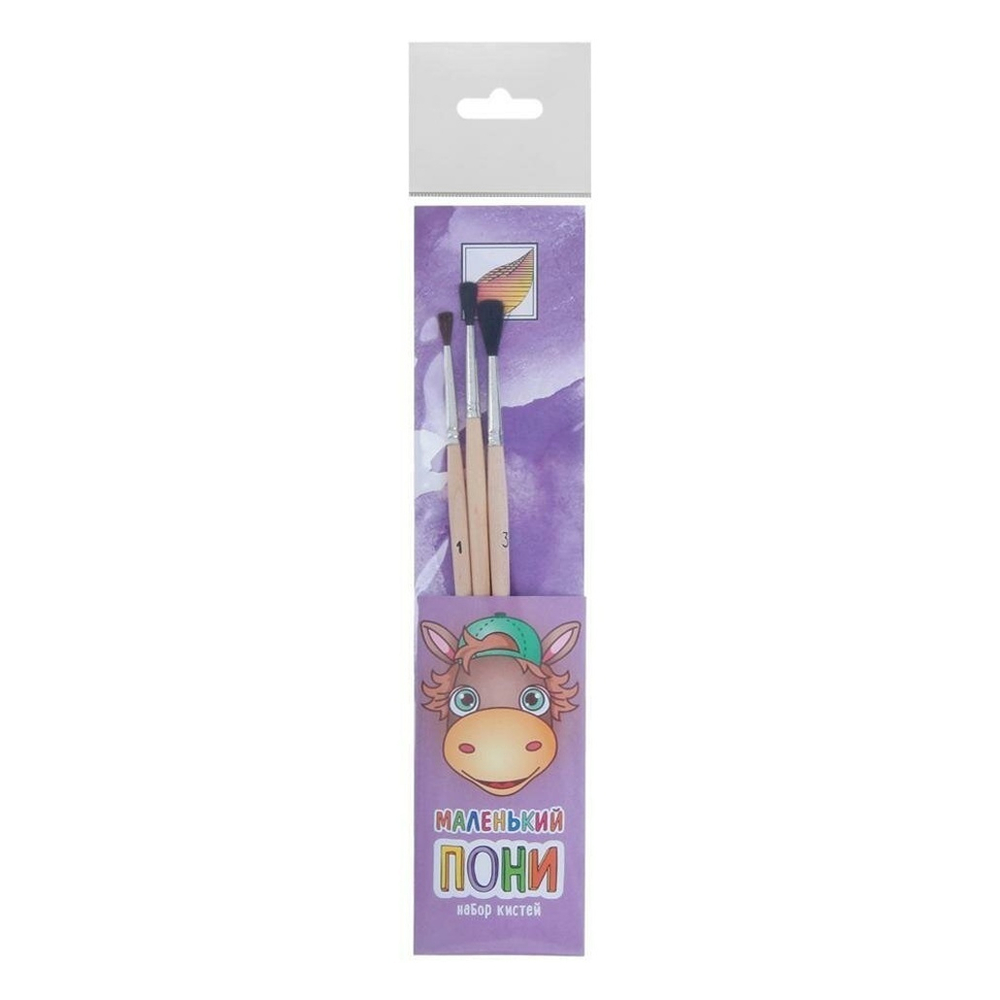 Набор кистей Пони 3шт. "Маленький Пони" (Альбатрос)