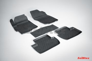 Резиновые коврики в салон Mitsubishi Lancer X (2007-2017) "Высокий борт"