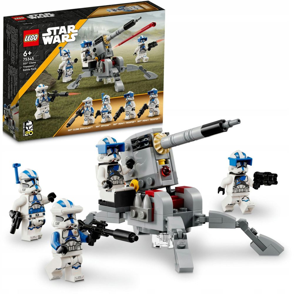 Конструктор LEGO Star Wars 75345 Боевой набор клонов 501-го легиона