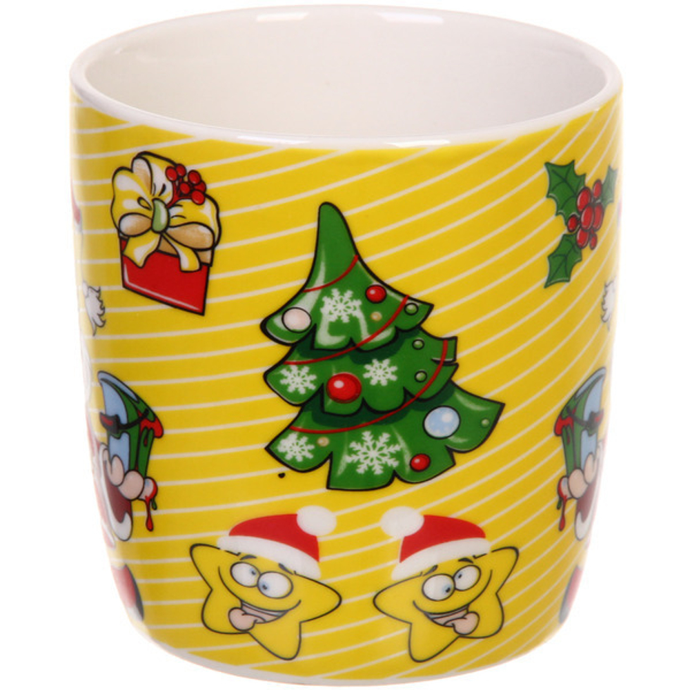 Кружка керамическая 330мл «Дед Мороз» микс