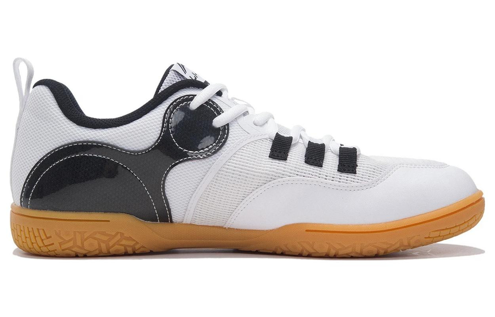 Li Ning Smoothly Glide Slip Resistant Breathable Abrasion Resistant Low top Table Tennis Shoes Men"s White Black Red