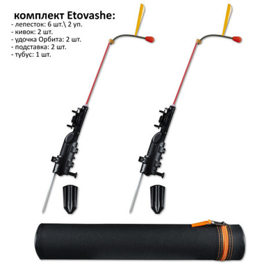 Комплект из двух удочек Орбита, в тубусе.