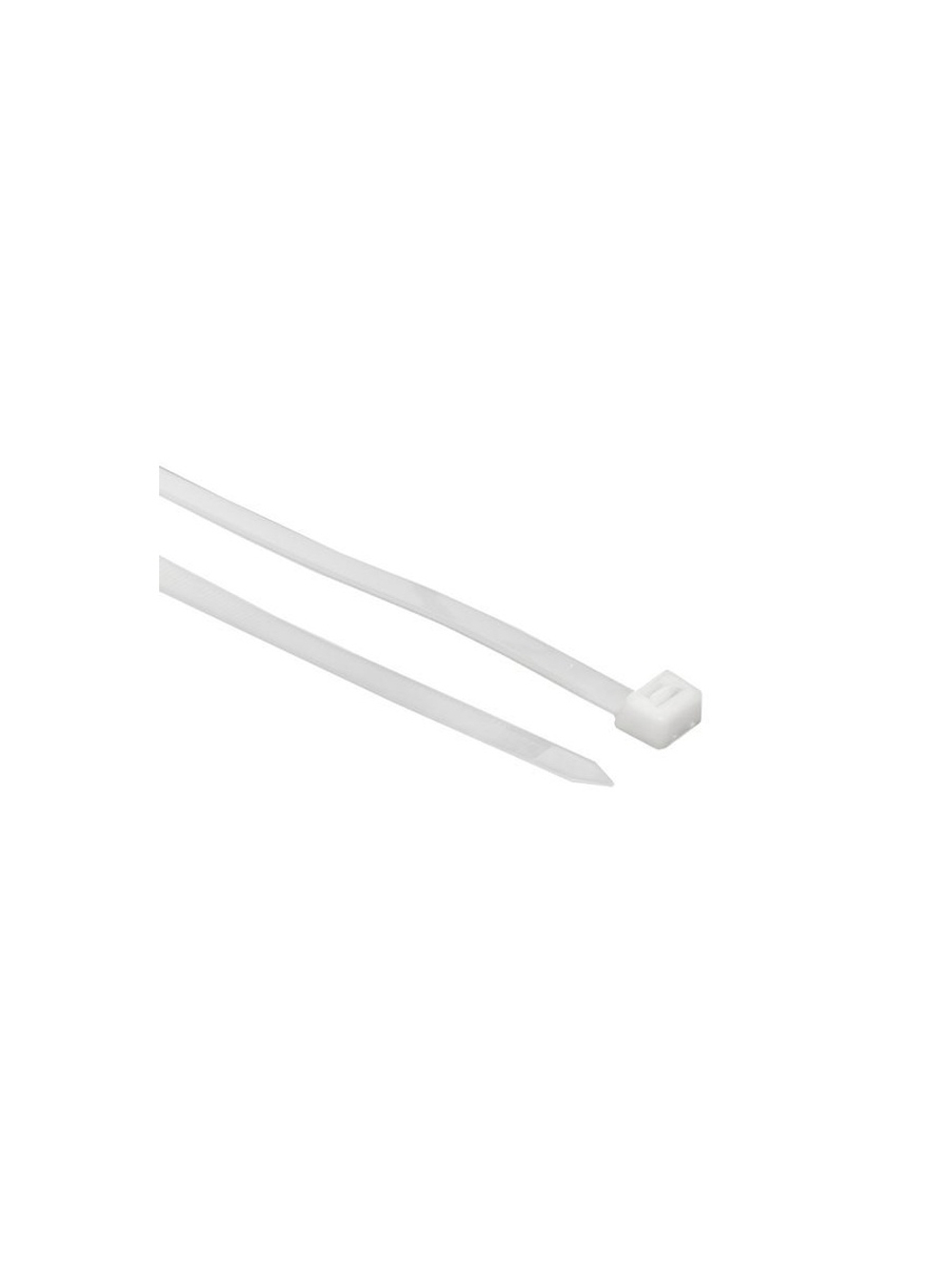 Хомут кабельный 2.5х100 нейл. бел. (уп.100шт) EKF plc-c-2.5x100