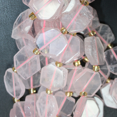 Кварц розовый срез 17мм