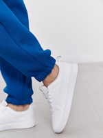 Брюки женские с начесом (синий)