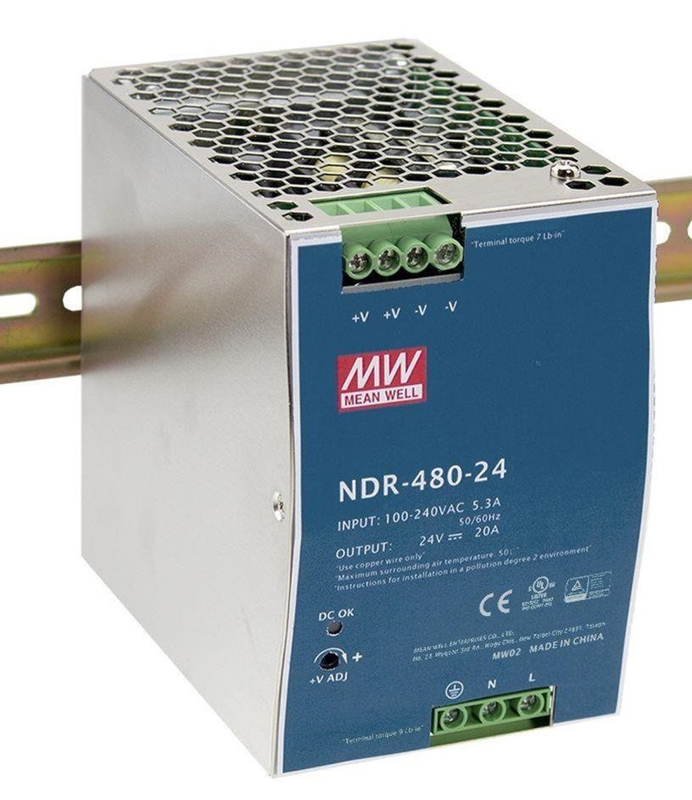 Преобразователь AC-DC сетевой Mean Well NDR-480-24