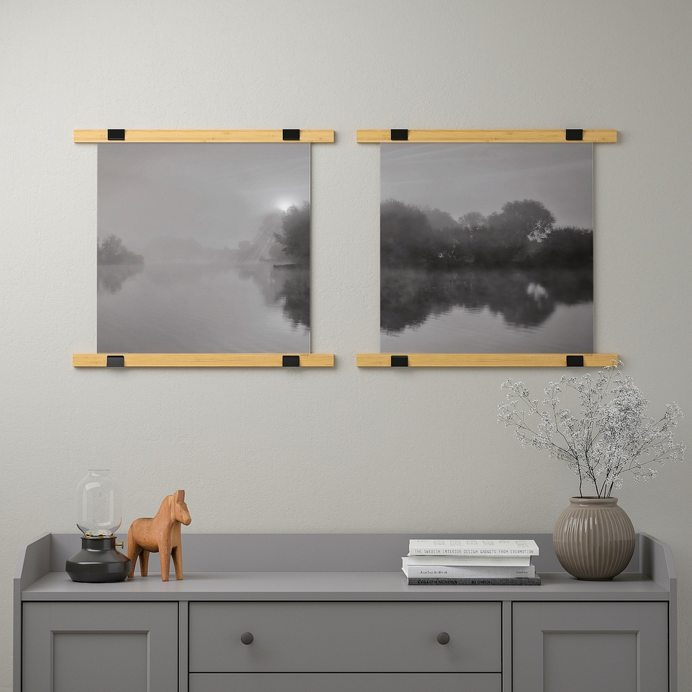 IKEA BILD  (ИКЕА БИЛД)  -  Плакат, Туманное утро, 50x50 см