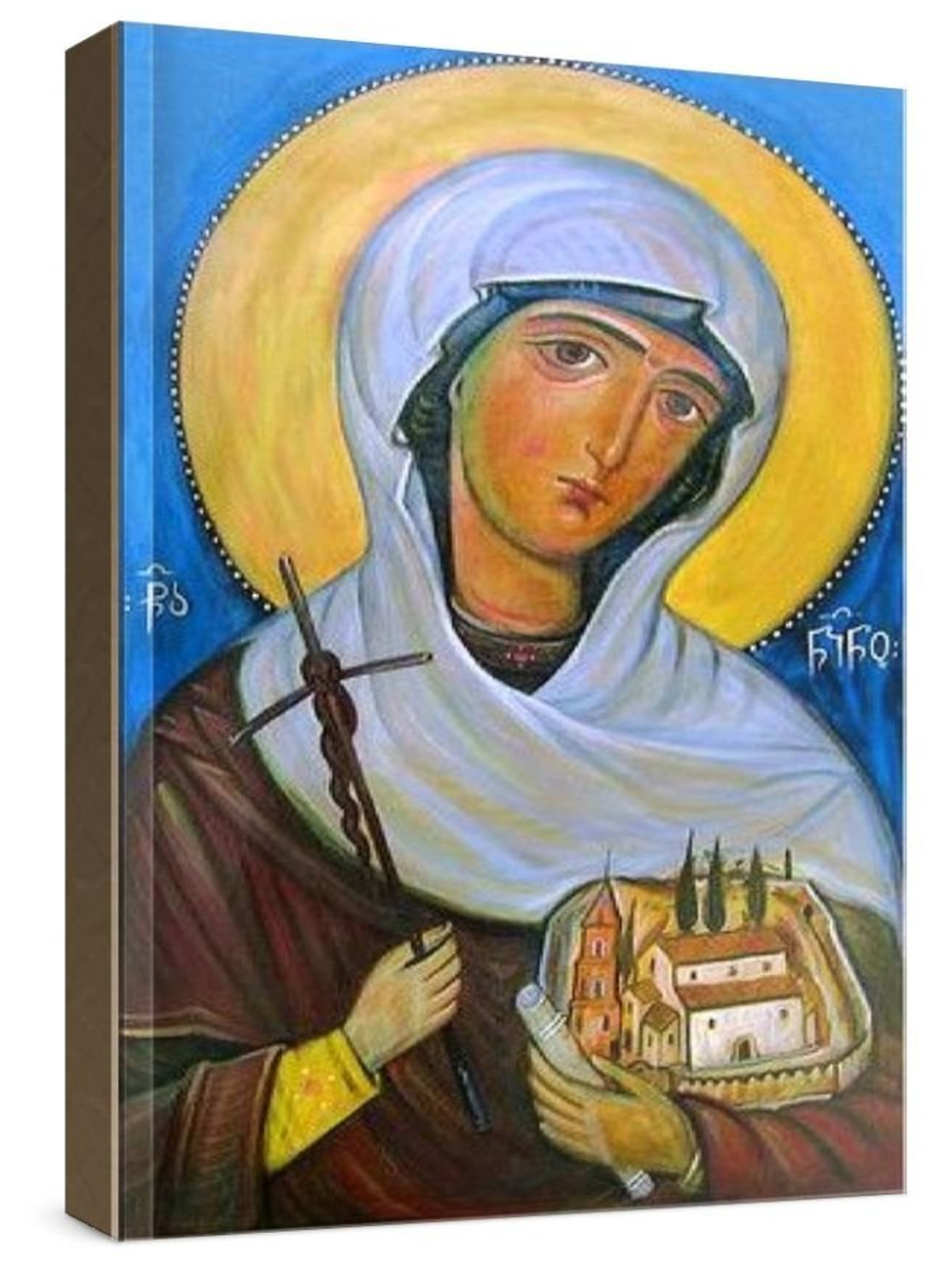 Нина, равноапостольная (рукописная икона)