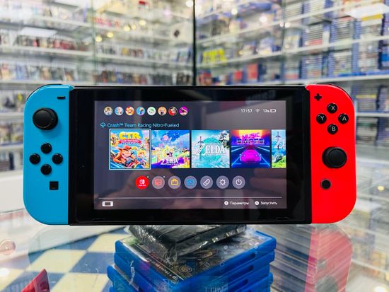 Игровая приставка Nintendo Switch Rev 1 HAC-001 SN:XAJ70034482776