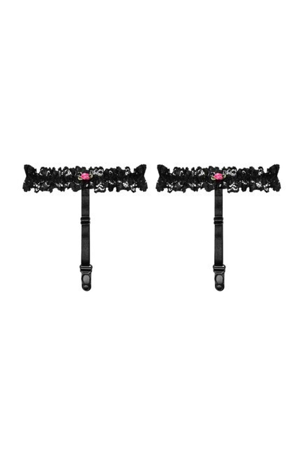 Черные кружевные подвязки для чулок Piccorosa Suspenders SM (42-44) (Цвет: черный)