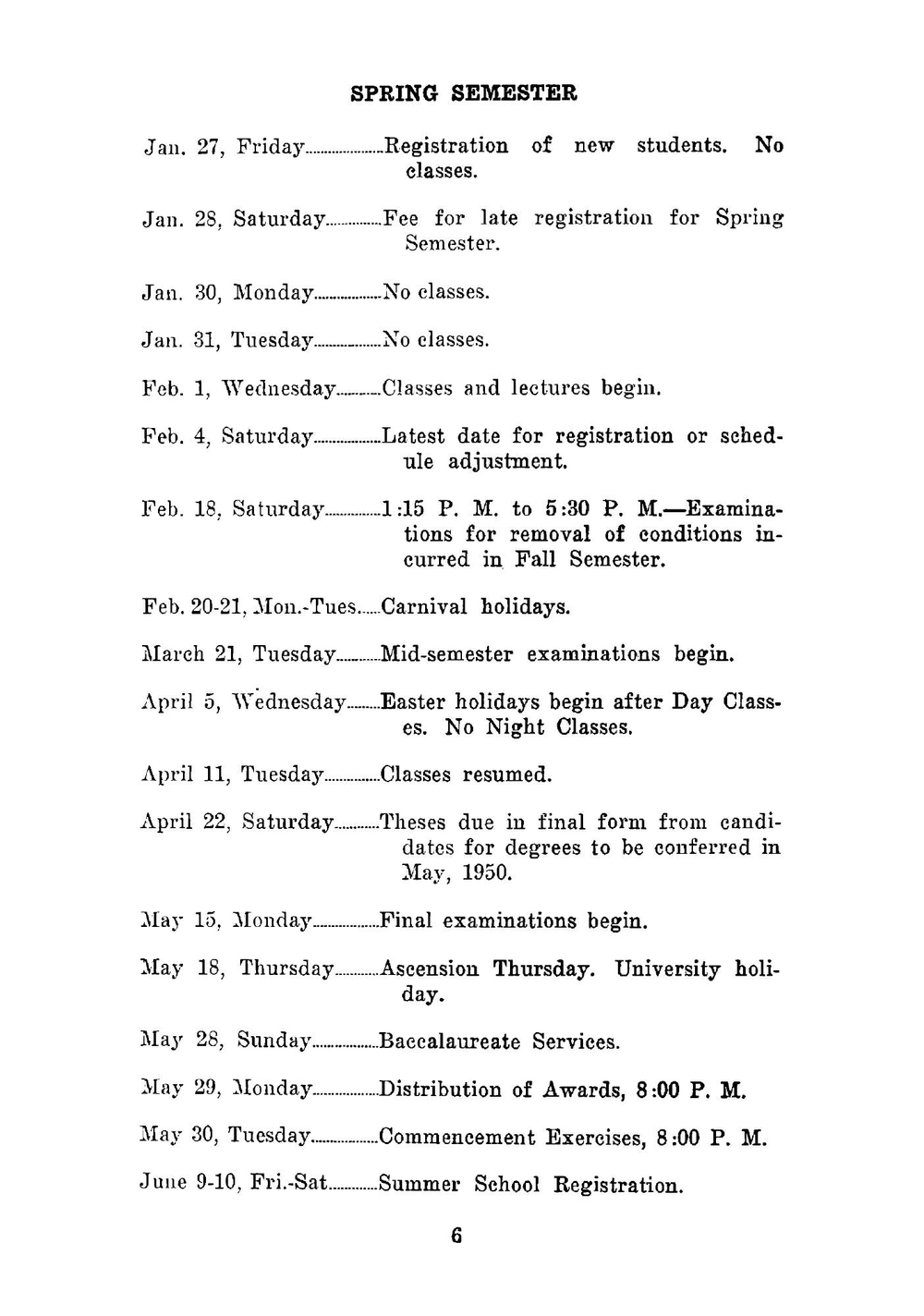 Arts & Sciences Bulletin. 1949-50 | New Orleans