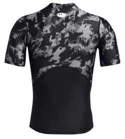 Теннисная футболка Under Armour HeatGear IsoChill Printed Short Sleeve - black/white