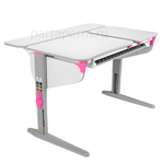 Растущая парта Дэми СУТ 45 с лотком и полками СУТ.45.350 (1200×820 мм)