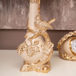 Настольная лампа Терра Айвори с абажуром №38 Каледония Бискотти