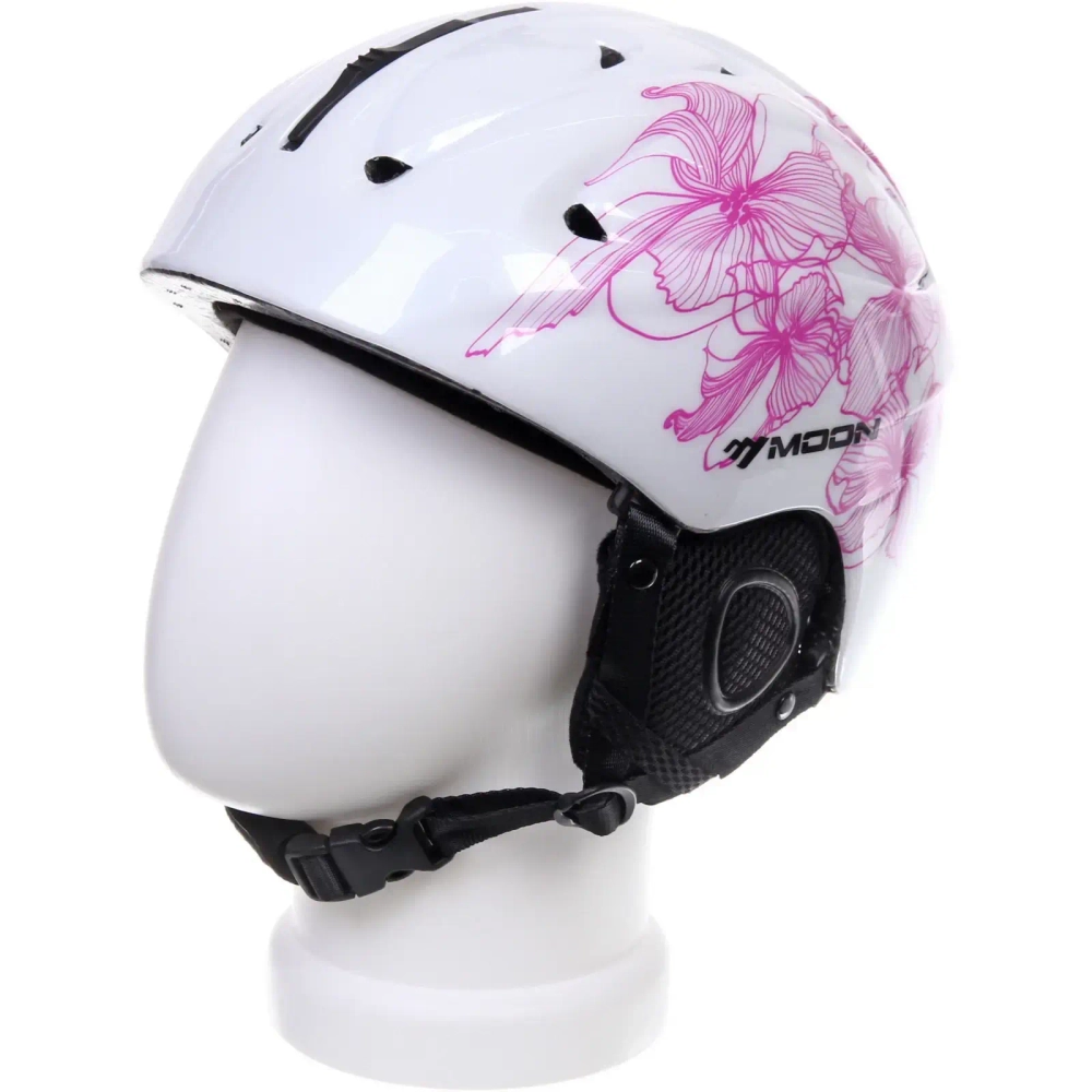 Шлем защитный для зимних видов спорта MS-86 Magenta Flower, размер M (55-58)