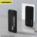 Портативный аккумулятор DENMEN DP40 10000 mAh 22.5W (черный)