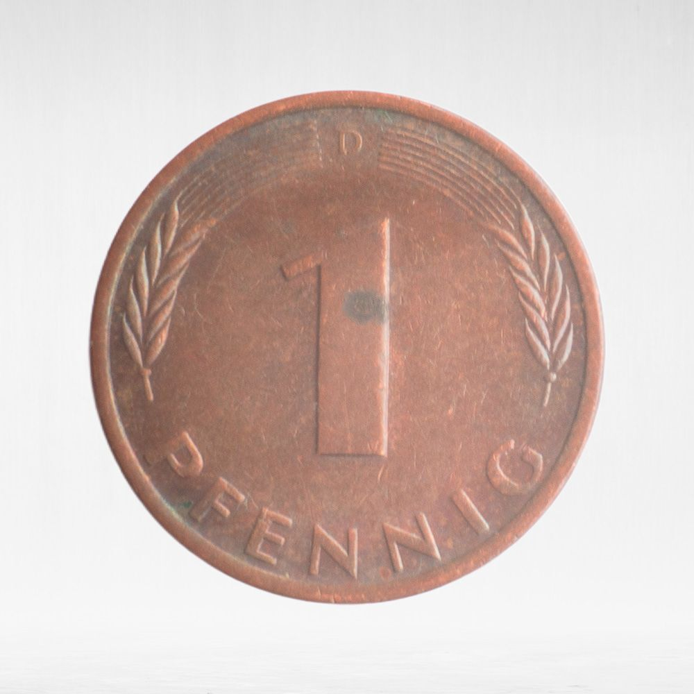 Germany, 1 Pfennig, 1978, (Munich Mint - "D"), VF