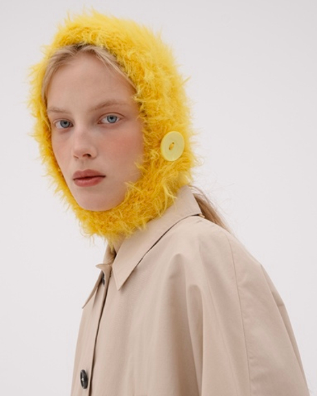 Вязаный чепчик Лимончик