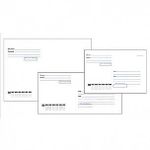 Конверт почт. оф. Е65 110х220 стрип куда-кому 80 г/м2 белый плоск. внут.зап. евробумага 100% белизна