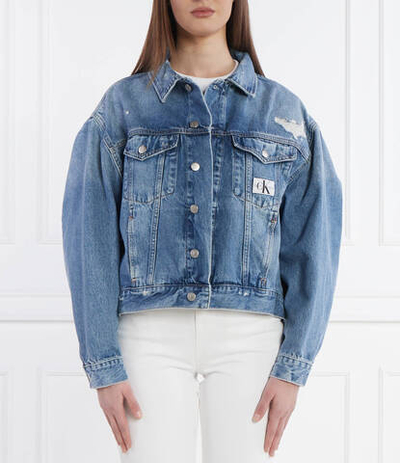 Джинсовая куртка BOXY CALVIN KLEIN JEANS - голубой(J20J222787)